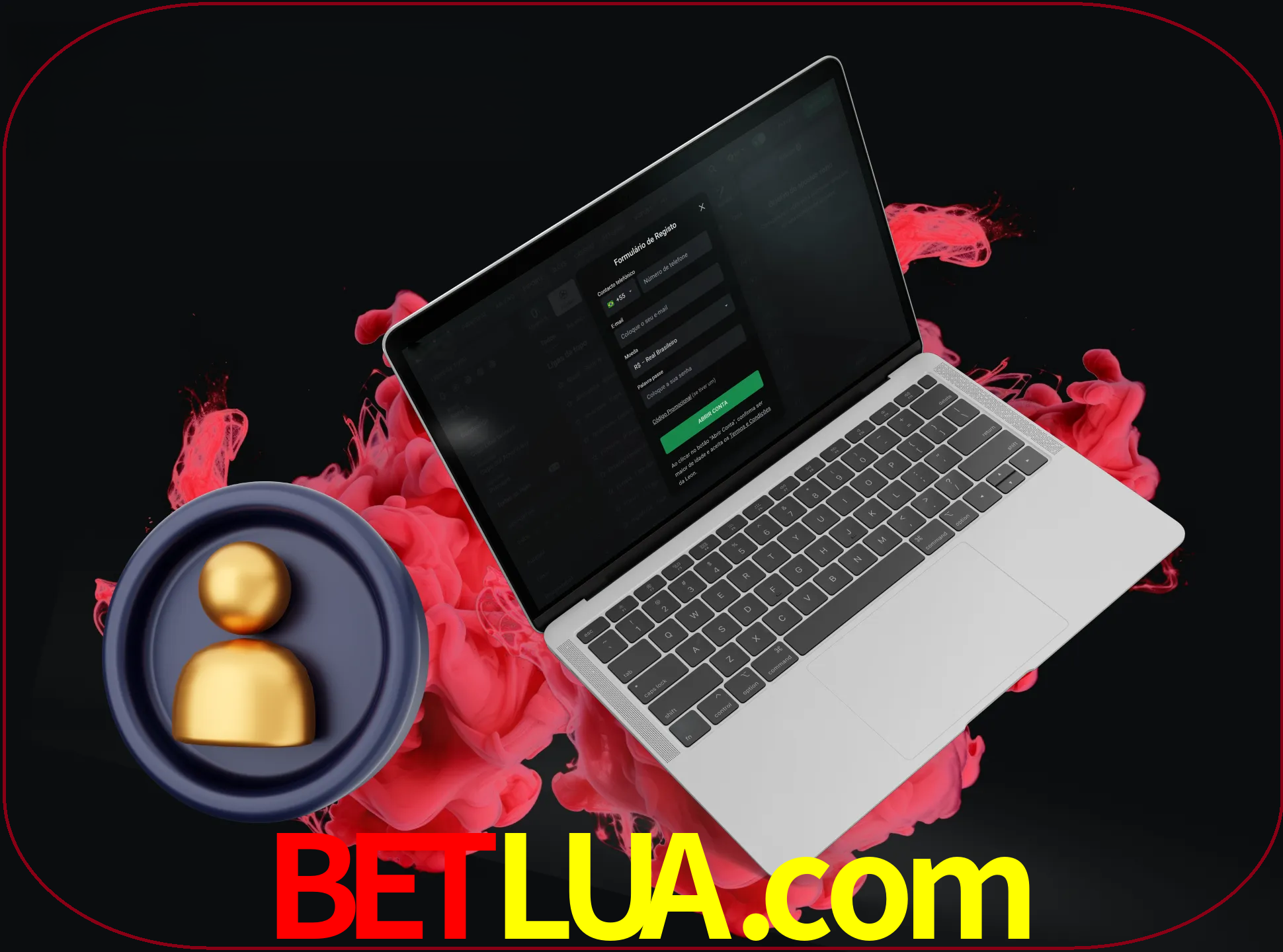 No cabeçalho do site betlua, clique no botão que o levará a um formulário especial onde terá de introduzir as suas informações actuais.